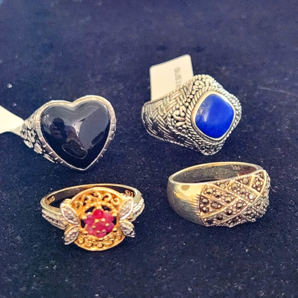 4 Gorgeous Rings At An Unbelievable Price! All Size 10